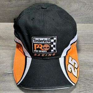 Timberland Pro Series Racing StrapBack Dad Hat Black/Orange